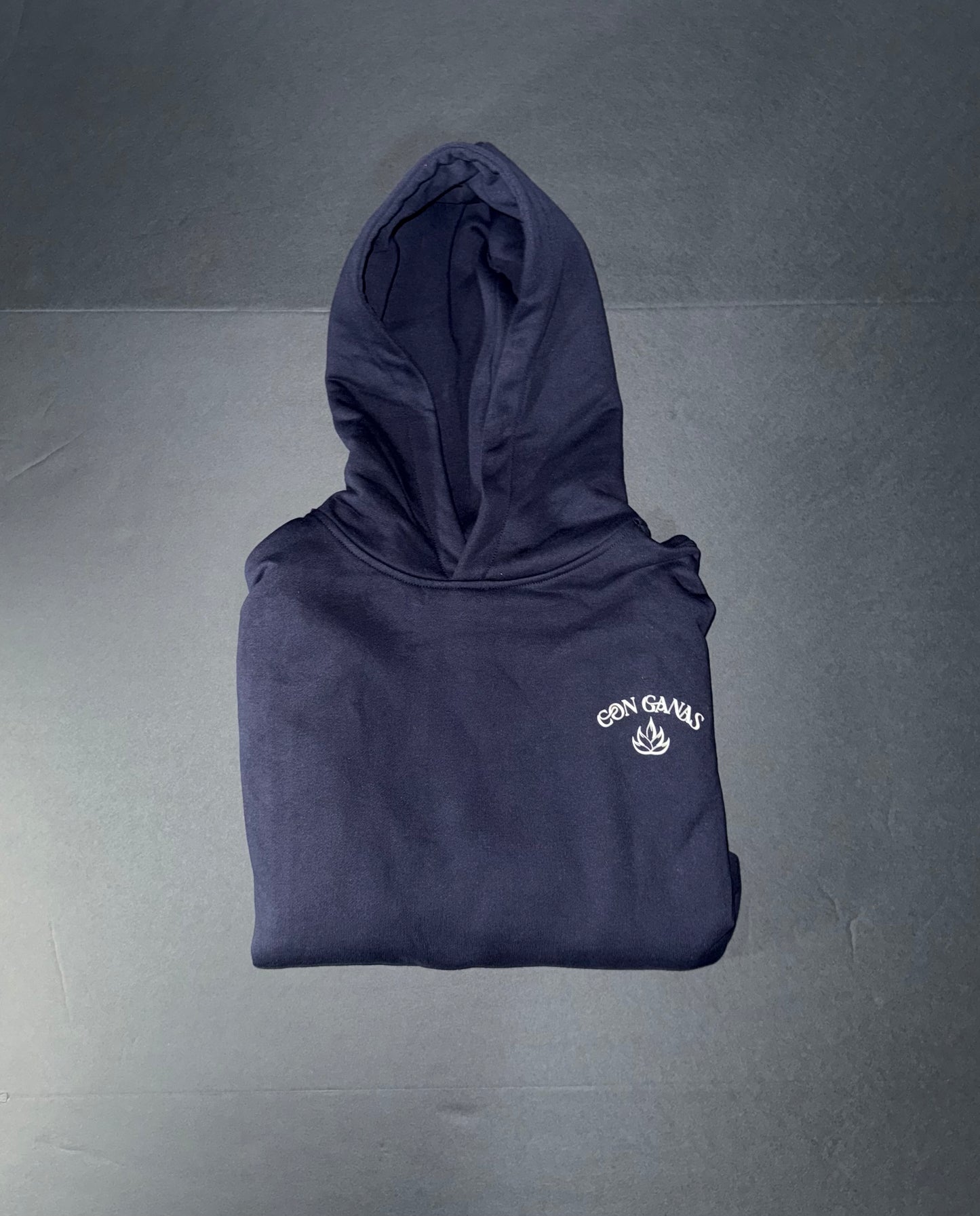 Navy Hecho Con Ganas Premium Hoodie